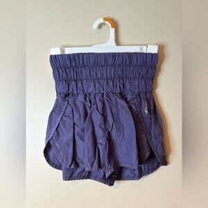 FP Movement Free People The Way Home Deep Sea Run Shorts EUC